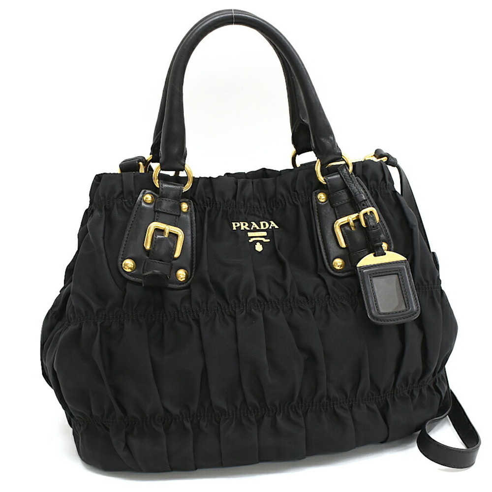 Prada Tote Bag TESSUTO GAUFRE Nero Black